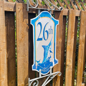 26th Street - Boardwalk Street Number Sign
