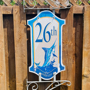 26th Street - Boardwalk Street Number Sign