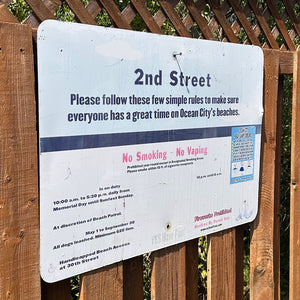 2nd Street - Dune Crossing / Beach Access Sign