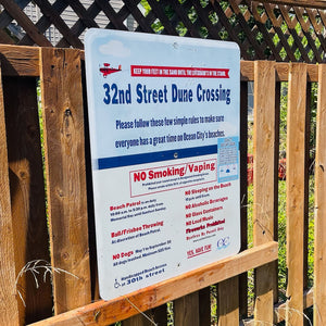 32nd Street - Dune Crossing / Beach Access Sign