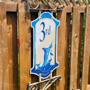 3rd Street - Boardwalk Street Number Sign