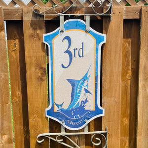 3rd Street - Boardwalk Street Number Sign