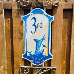 3rd Street - Boardwalk Street Number Sign