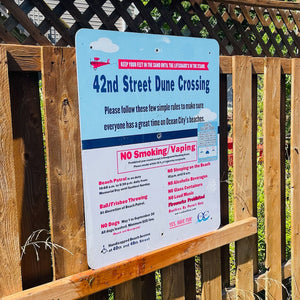 42nd Street - Dune Crossing / Beach Access Sign