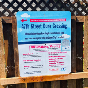 47th Street - Dune Crossing / Beach Access Sign