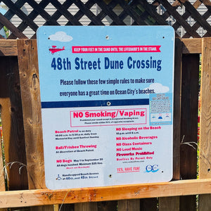 48th Street - Dune Crossing / Beach Access Sign