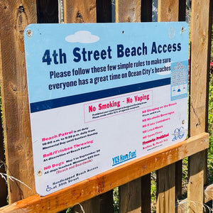 4th Street - Dune Crossing / Beach Access Sign