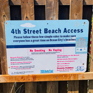4th Street - Dune Crossing / Beach Access Sign