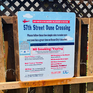 57th Street - Dune Crossing / Beach Access Sign