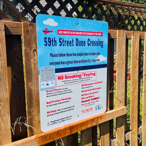 59th Street - Dune Crossing / Beach Access Sign