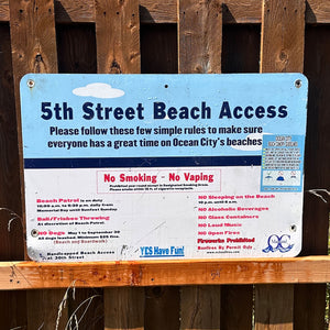 5th Street - Dune Crossing / Beach Access Sign