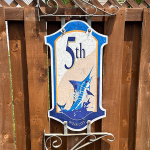 5th Street - Boardwalk Street Number Sign