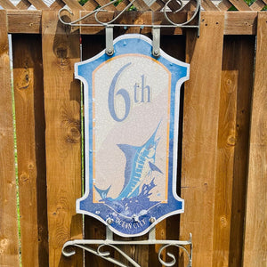 6th Street - Boardwalk Street Number Sign