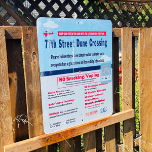 77th Street - Dune Crossing / Beach Access Sign