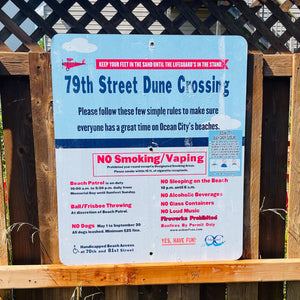 79th Street - Dune Crossing / Beach Access Sign