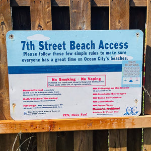 7th Street - Dune Crossing / Beach Access Sign