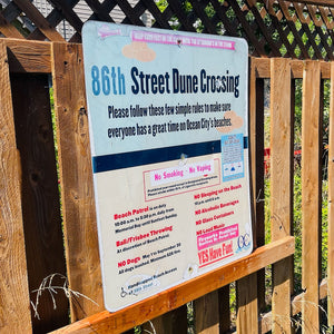 86th Street - Dune Crossing / Beach Access Sign