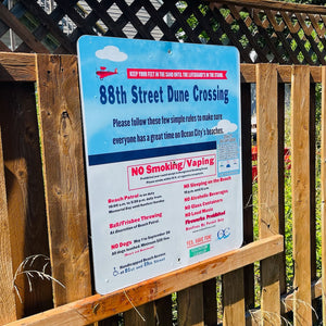 88th Street - Dune Crossing / Beach Access Sign