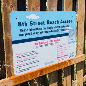 8th Street - Dune Crossing / Beach Access Sign