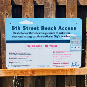8th Street - Dune Crossing / Beach Access Sign