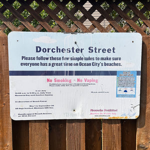 Dorchester Street - Dune Crossing / Beach Access Sign