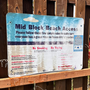 Midblock - Dune Crossing / Beach Access Sign