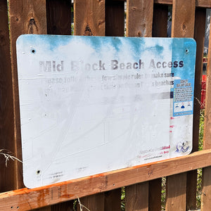 Midblock - Dune Crossing / Beach Access Sign