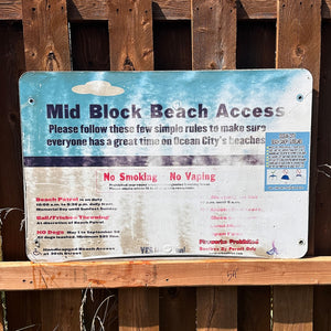 Midblock - Dune Crossing / Beach Access Sign