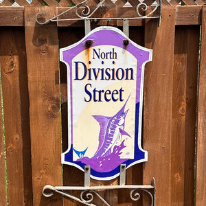 North Division Street - Boardwalk Street Number Sign