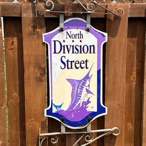 North Division Street - Boardwalk Street Number Sign