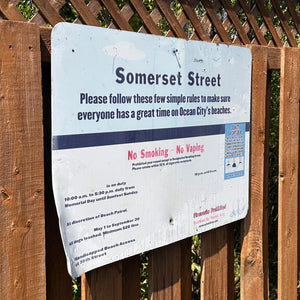 Somerset Street - Dune Crossing / Beach Access Sign