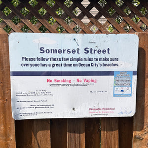 Somerset Street - Dune Crossing / Beach Access Sign