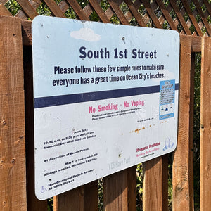 South 1st Street - Dune Crossing / Beach Access Sign