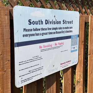 South Division Street - Dune Crossing / Beach Access Sign