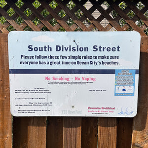 South Division Street - Dune Crossing / Beach Access Sign