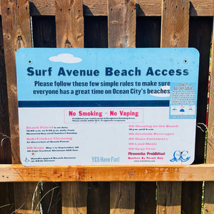 Surf Avenue - Dune Crossing / Beach Access Sign