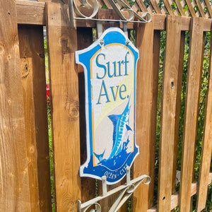 Surf Avenue - Boardwalk Street Number Sign