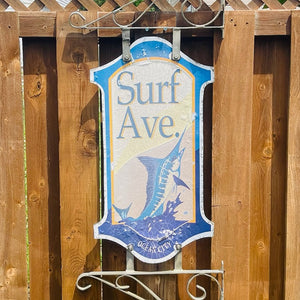 Surf Avenue - Boardwalk Street Number Sign