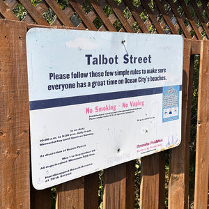Talbot Street - Dune Crossing / Beach Access Sign