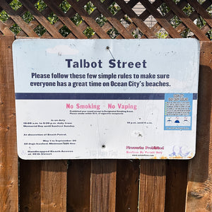Talbot Street - Dune Crossing / Beach Access Sign