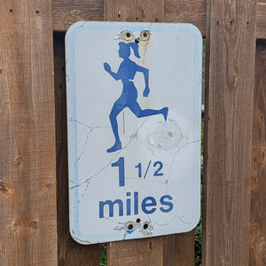 1 1/2 miles - Trail Marker Sign (Female)