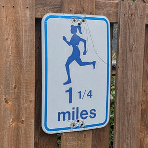 1 1/4 miles - Trail Marker Sign (Female)