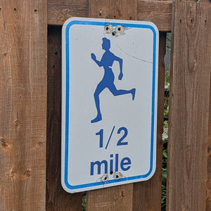 1/2 mile - Trail Marker Sign (Male)