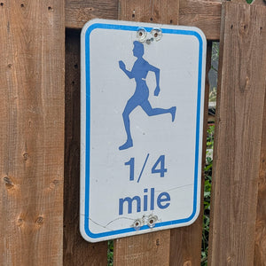 1/4 mile - Trail Marker Sign (Male)
