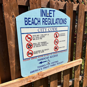 Inlet Beach Regulations Sign #2