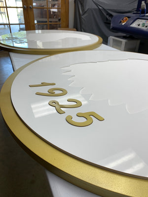 a photo of the Rehoboth Beach Country Club signs without the logo