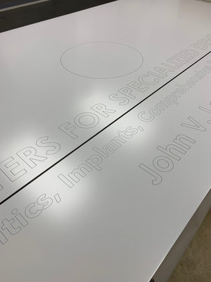 a photo of the bottom layers of the Centers for Specialized Dentistry sign