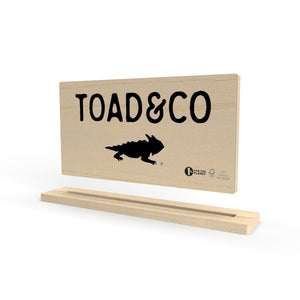 a 3d mockup for the Toad & Co sign and magnetic base