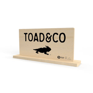 a 3d mockup for the Toad & Co sign and magnetic base