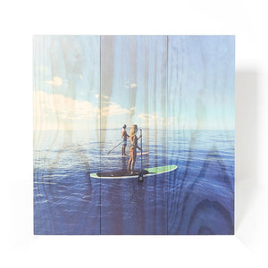 16.5 x 16.5 Planked Wood Print - Wood Print - Plak That Printing Company